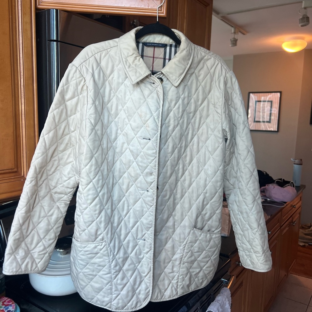Burberry Quilted Jacket - Size Large / Extra Large